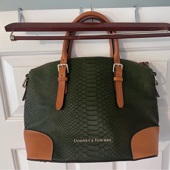 Dooney & Bourke Python Domed Satchel - Picture 1 of 7